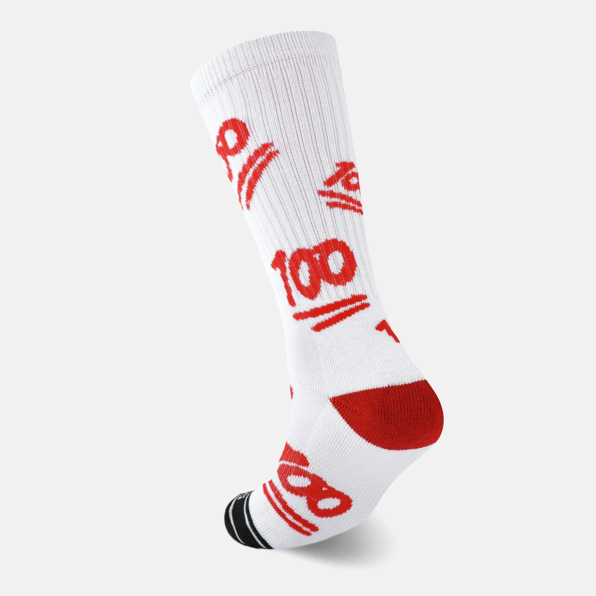 100 Emoji White soft socks