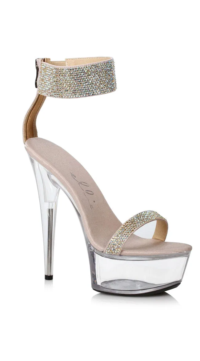 6 Inch Ankle Strap Stiletto Heel