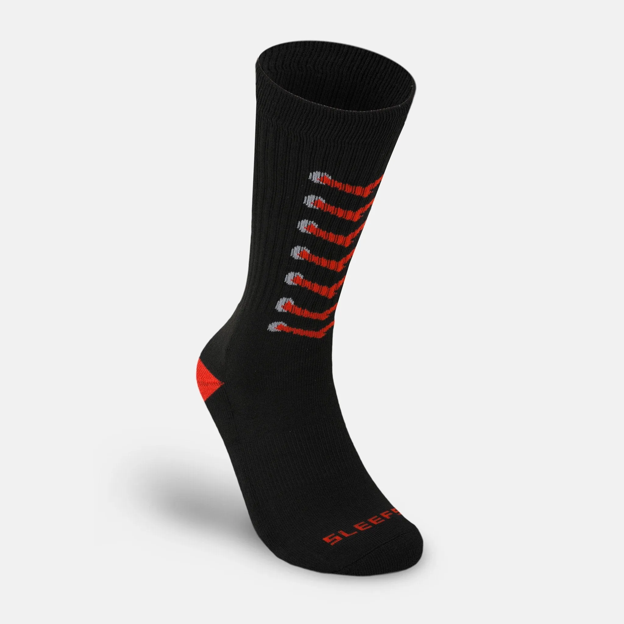 Baseball Stitches black soft socks