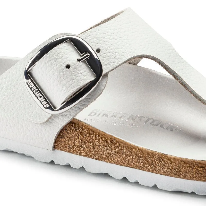 Birkenstock Women's Gizeh Big Buckle - White Leather