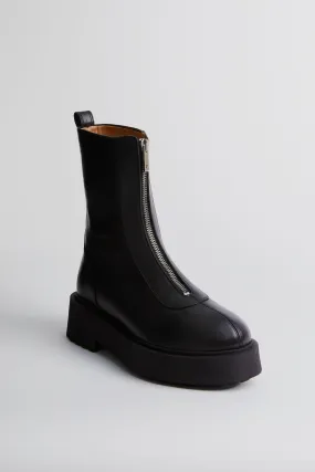 Black Leather Alma Boots