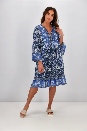 Boho Australia Sydney Dress Navy Floral