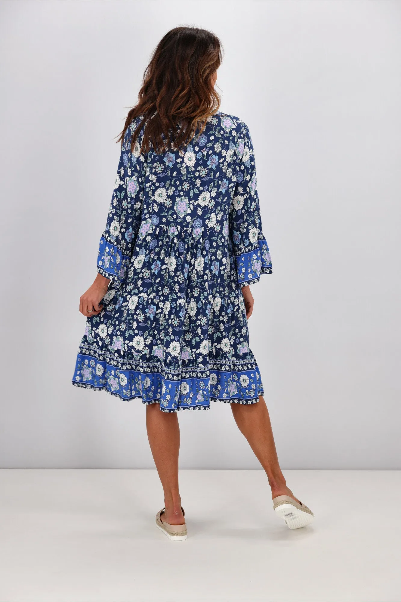 Boho Australia Sydney Dress Navy Floral