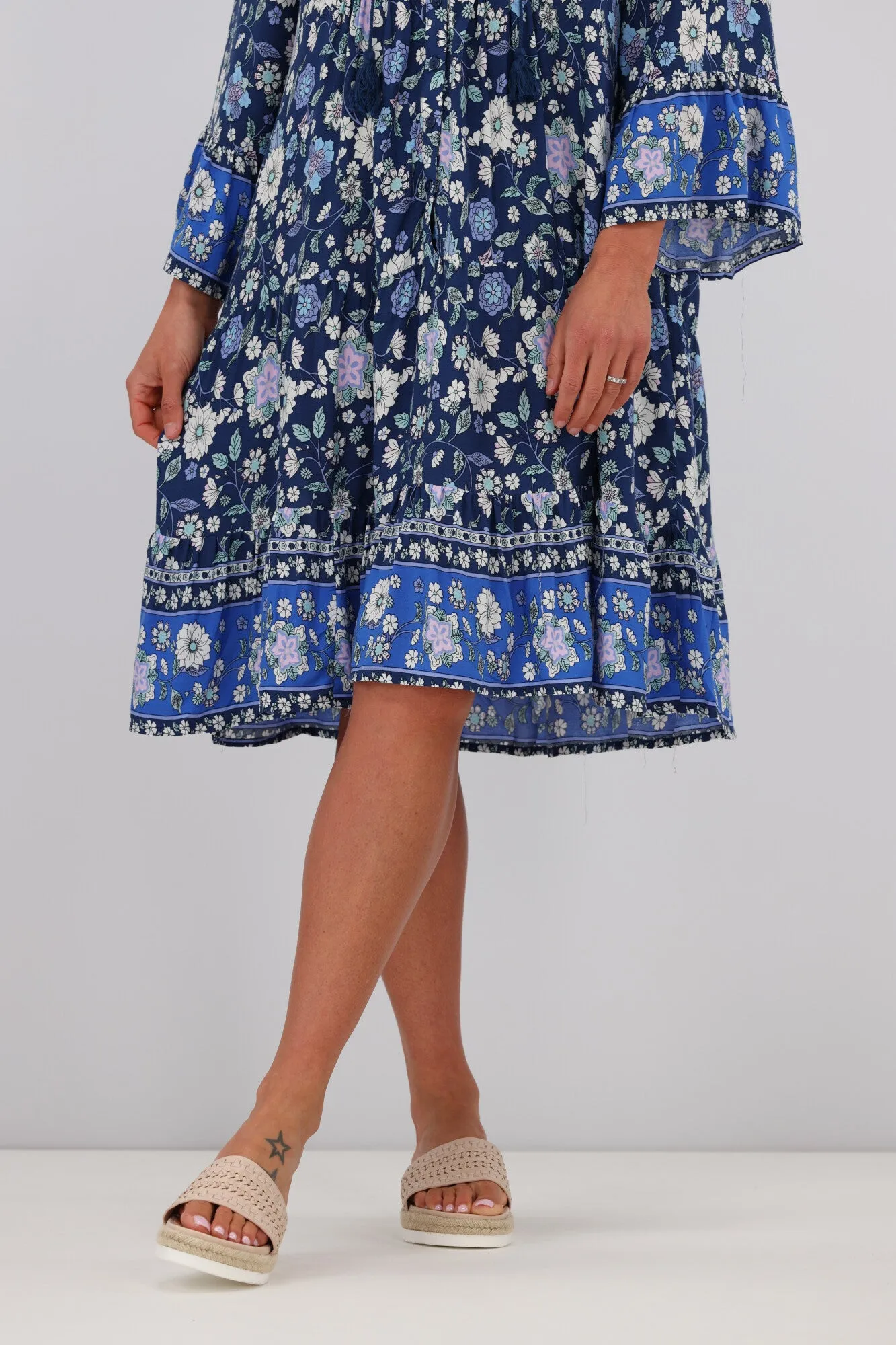 Boho Australia Sydney Dress Navy Floral