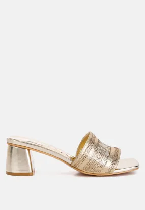 Diamante Embellished London Sandals By Ruw