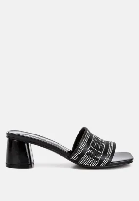 Diamante Embellished New York Sandals By Ruw