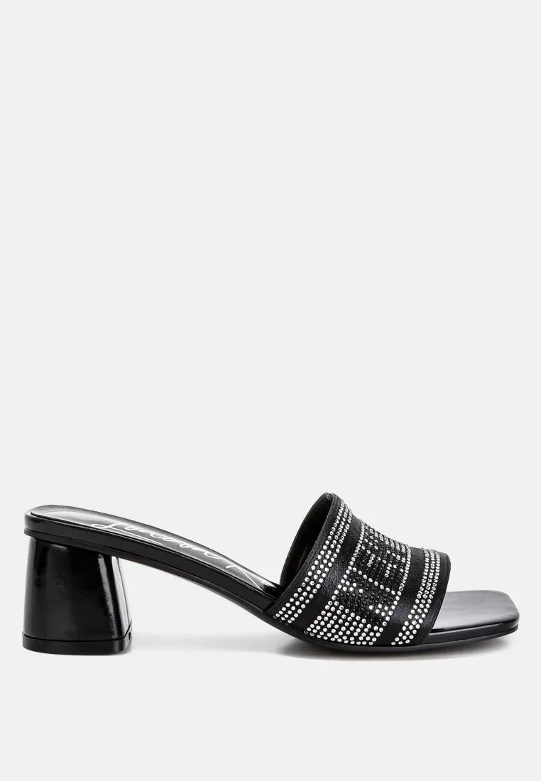 Diamante Embellished New York Sandals By Ruw