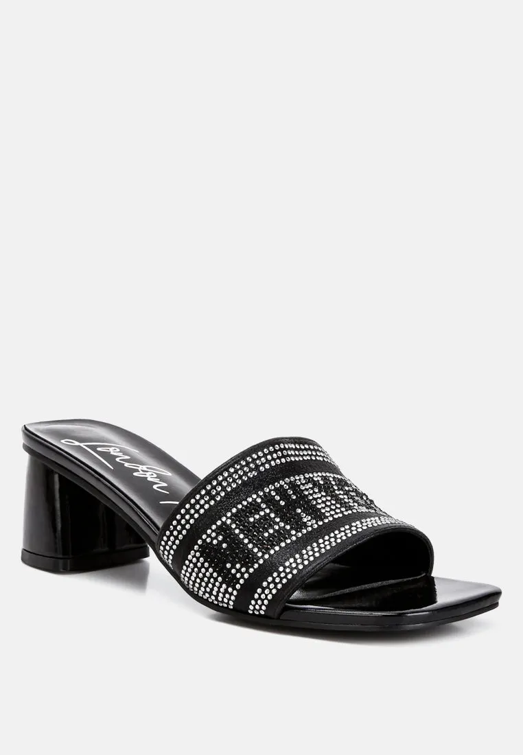 Diamante Embellished New York Sandals By Ruw