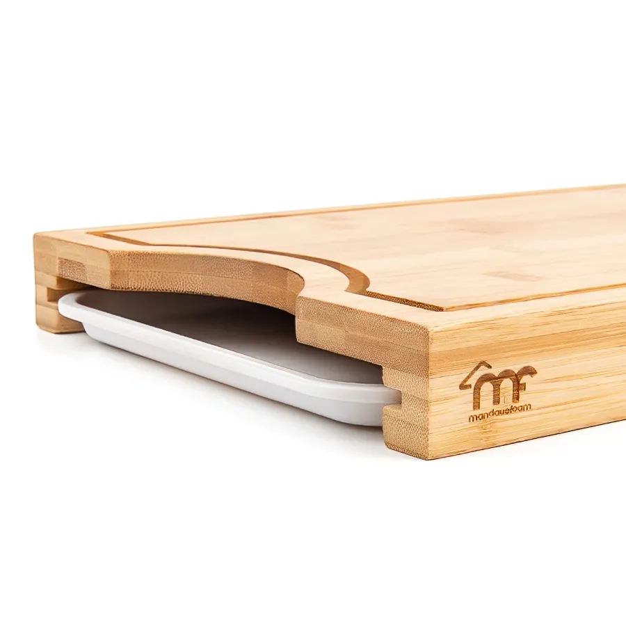 Drevo Cutting Board with Pullout Tray