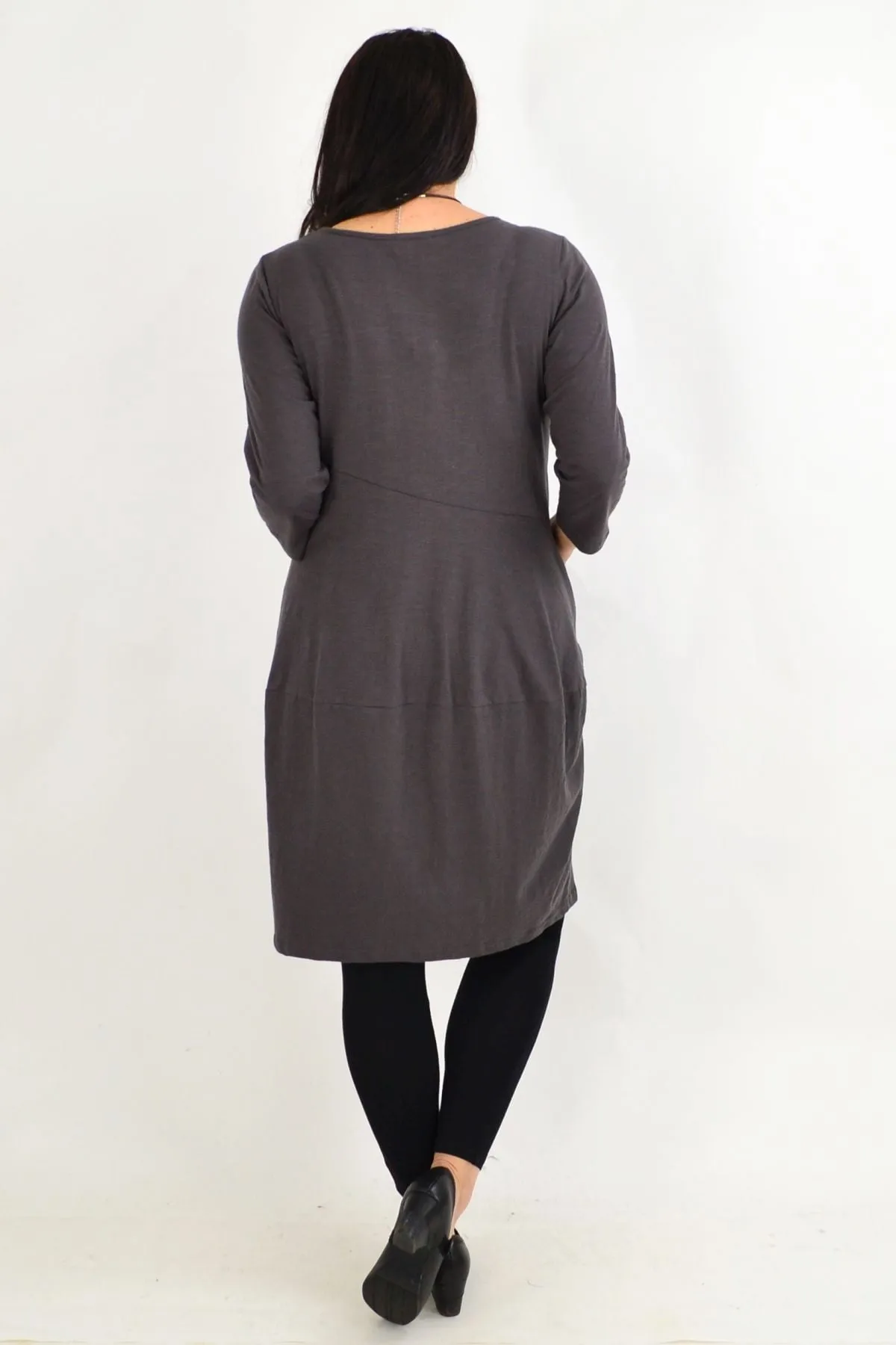 Fillipo Floral Grey Bounce Tunic Dress