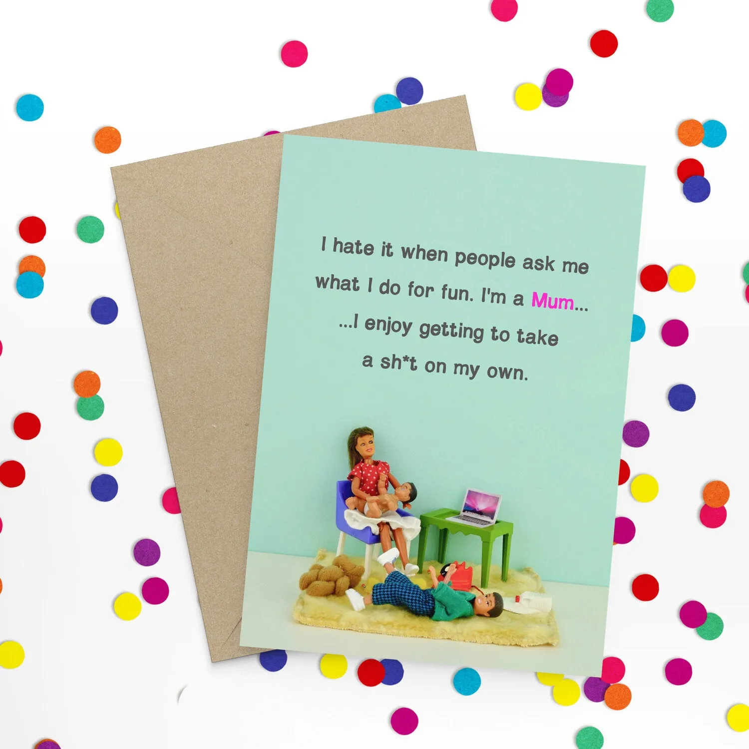  Fun Mum  Greeting Card