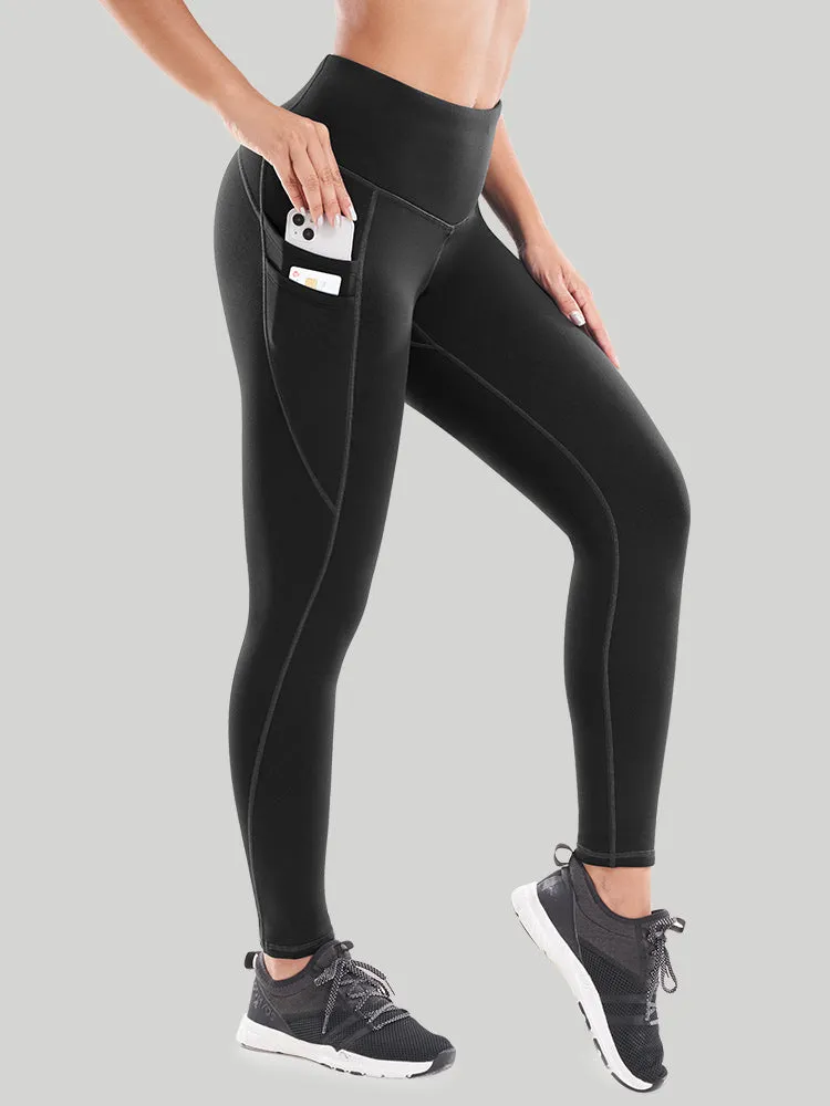 IUGA HeatLab® Fleece Lined Water Resistant Double Pocket Leggings