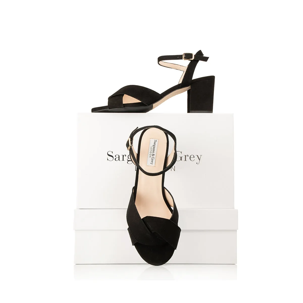 Krista - Extra-Wide Fit Sandal - Black Suede