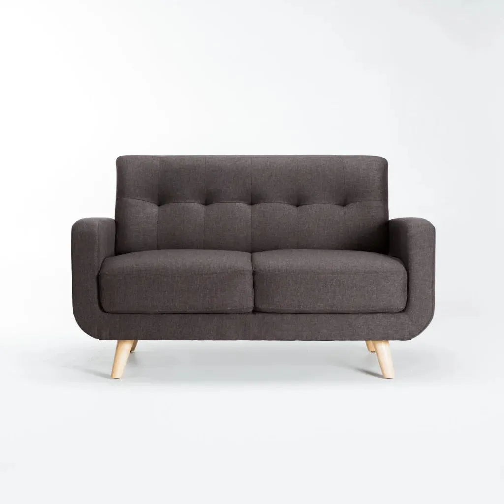 LUNA FABRIC 2 SEATER COUCH