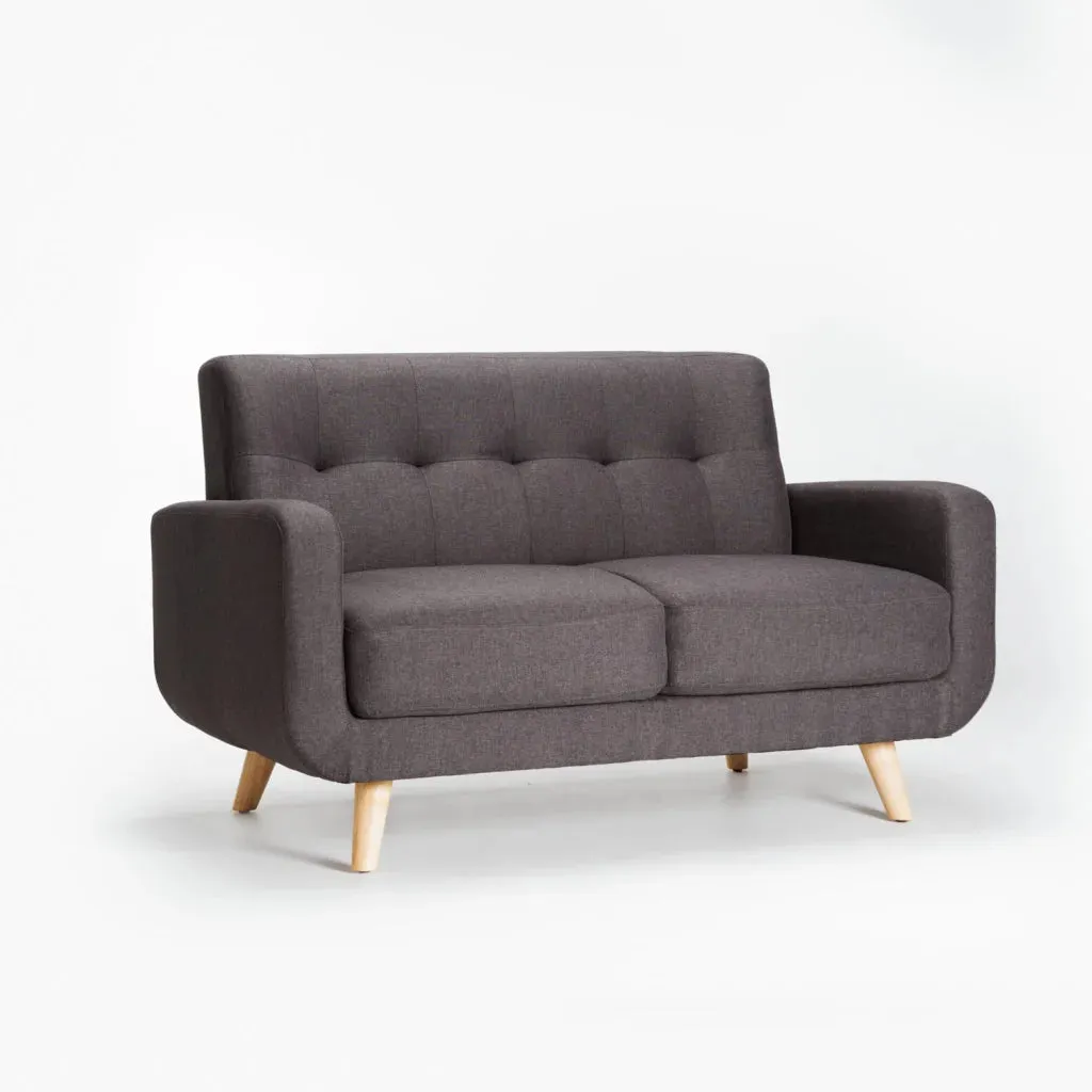 LUNA FABRIC 2 SEATER COUCH