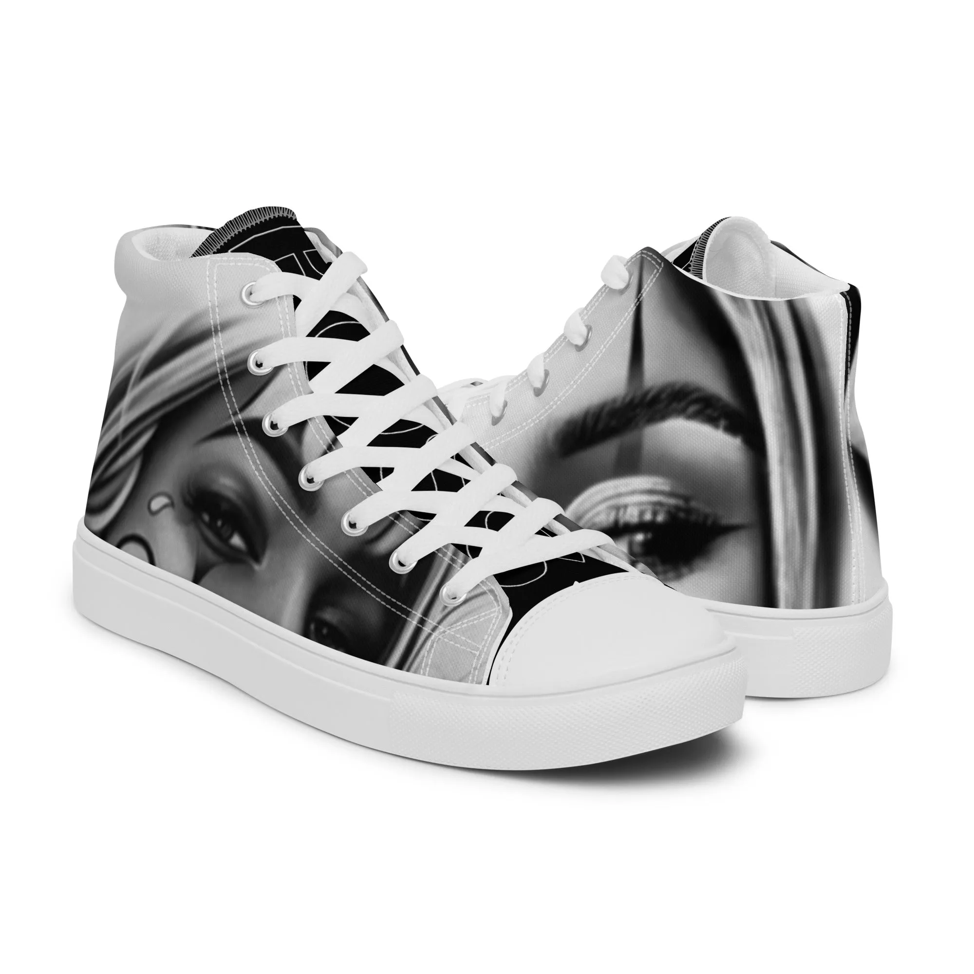 Men’s high top canvas shoes super soft inside feel straight luxurious