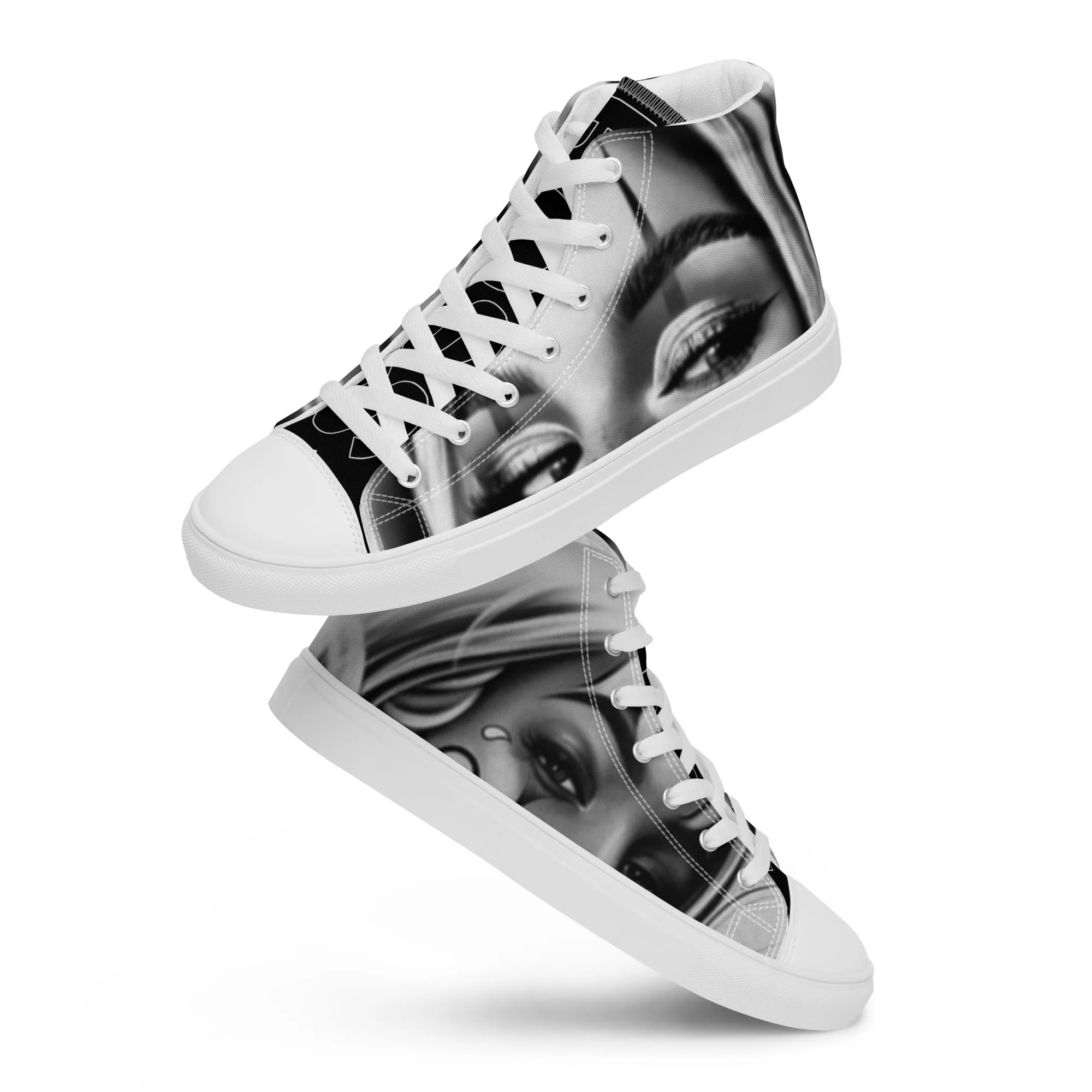 Men’s high top canvas shoes super soft inside feel straight luxurious