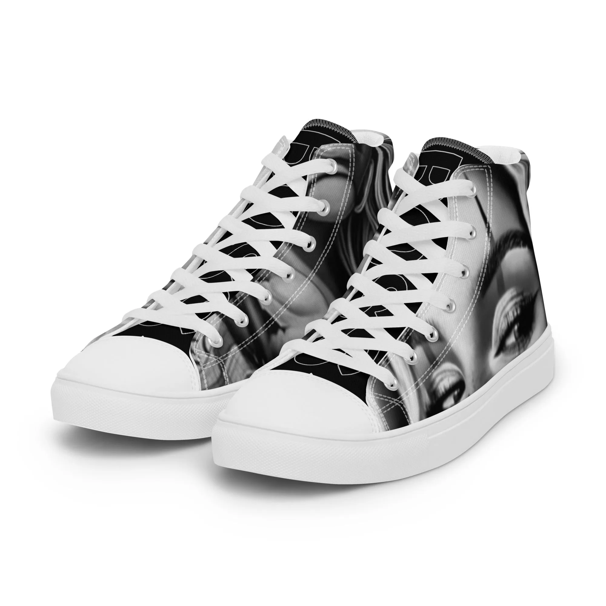 Men’s high top canvas shoes super soft inside feel straight luxurious