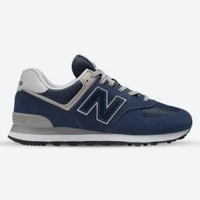 Men's Wide Fit New Balance  ML574EVN Running Trainers - Exclusive - Navy ENCAP