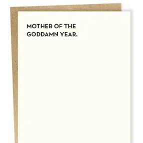 Mother of the Year Greeting Card