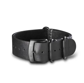 NATO Strap - Hambleden Leather - Black DLC