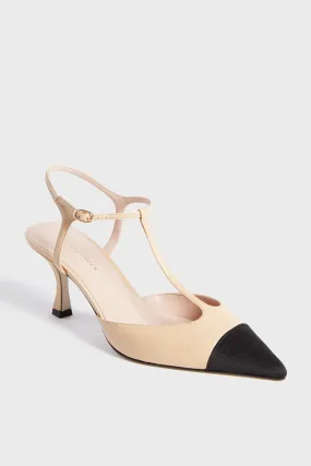 Nude Leather Margot Heels