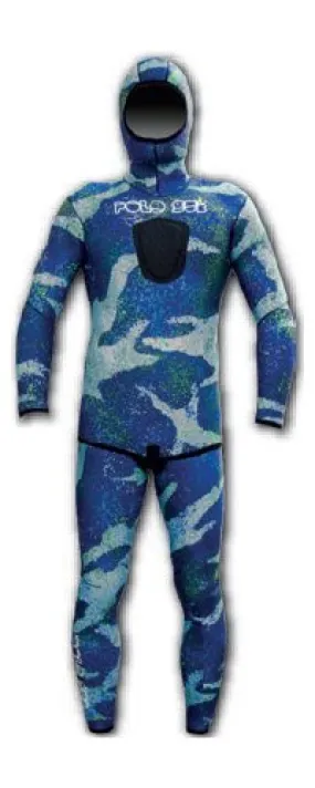 PoloSub Lined Open Cell Blue Camo Womens Wetsuit 5.5mm