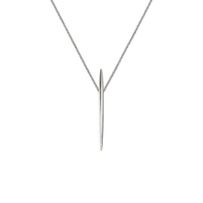 Quill Long Pendant - Silver