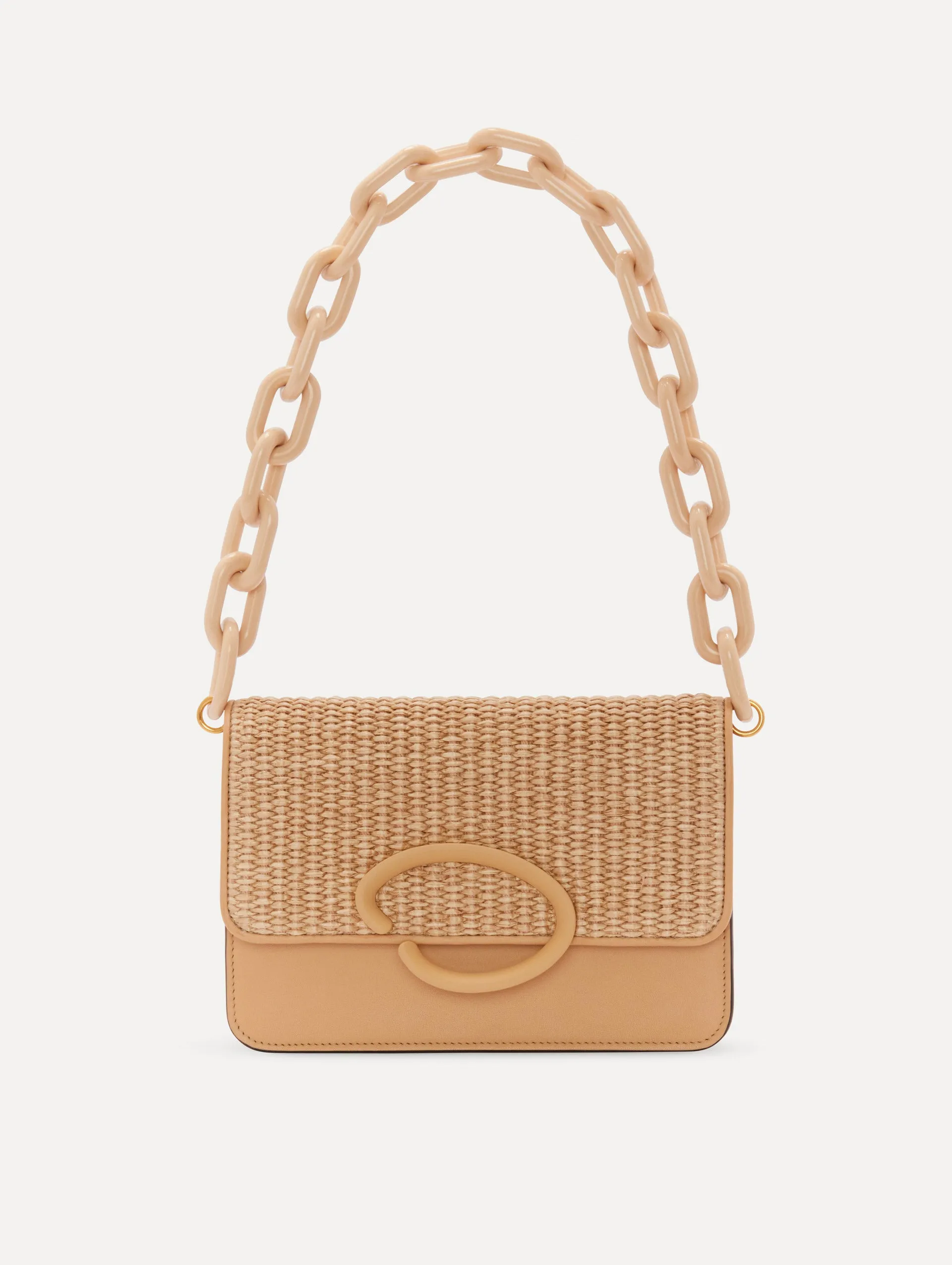 Raffia Woven O Pochette