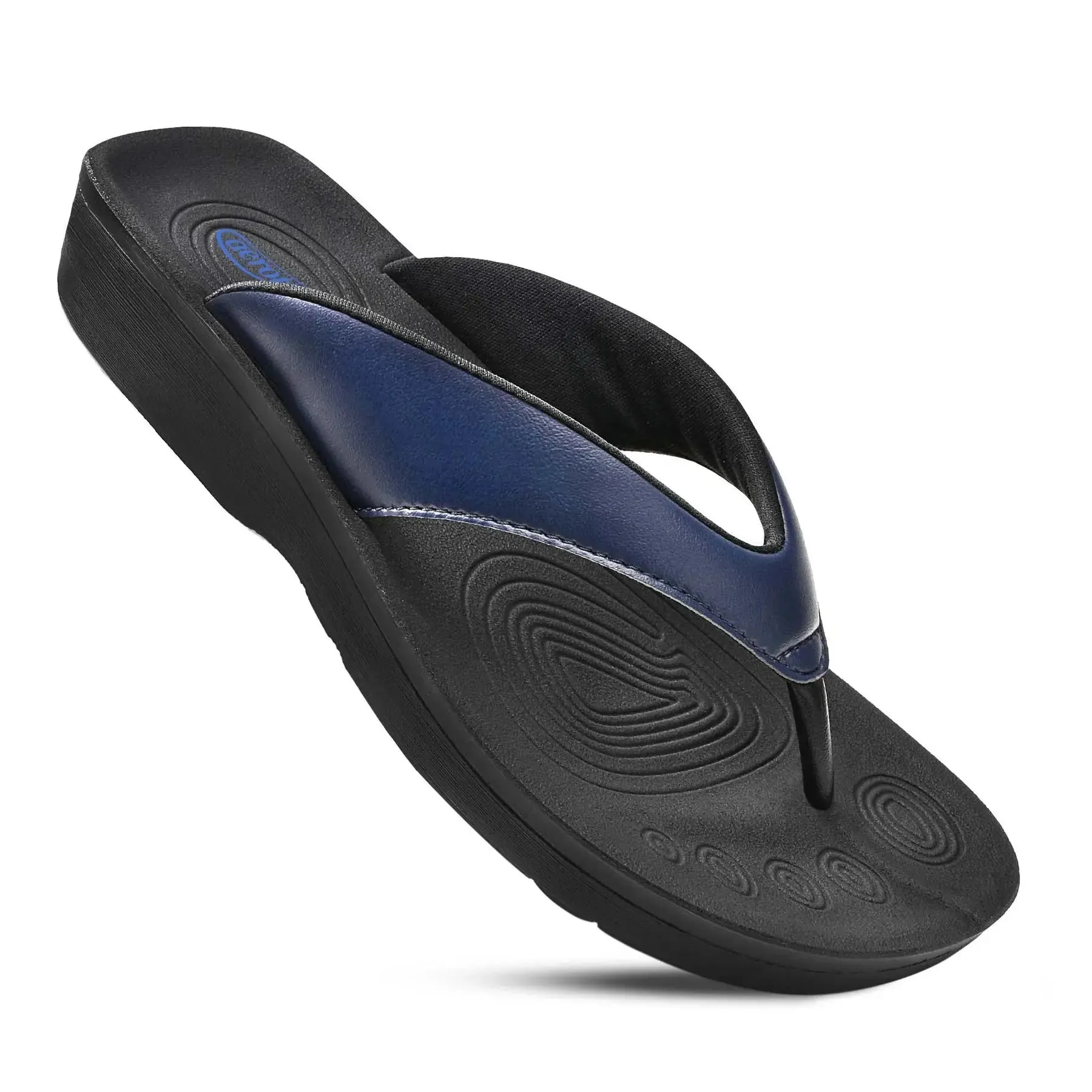 Ravine Orthotic Thong Sandals - Navy