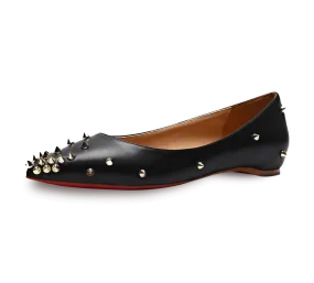 Skittle Studded Leather Flats