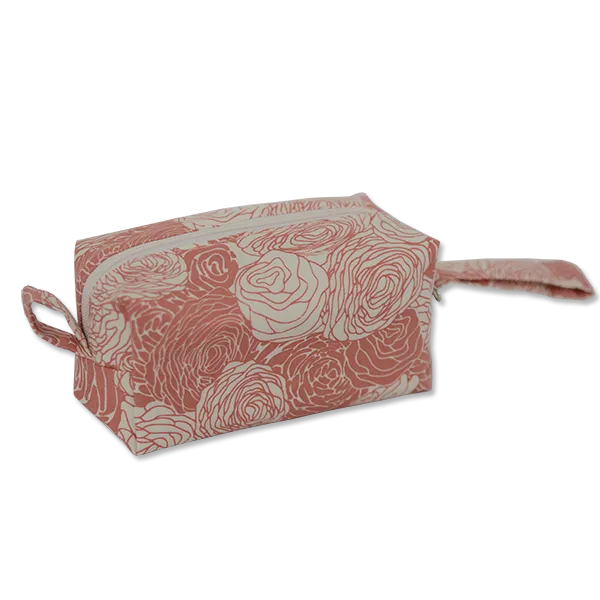 Spring Flowers Blush Cosmetic Case, Small