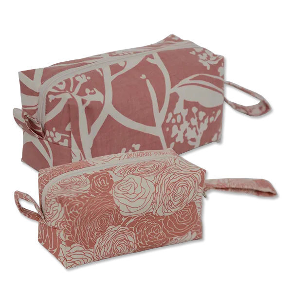 Spring Flowers Blush Cosmetic Case, Small