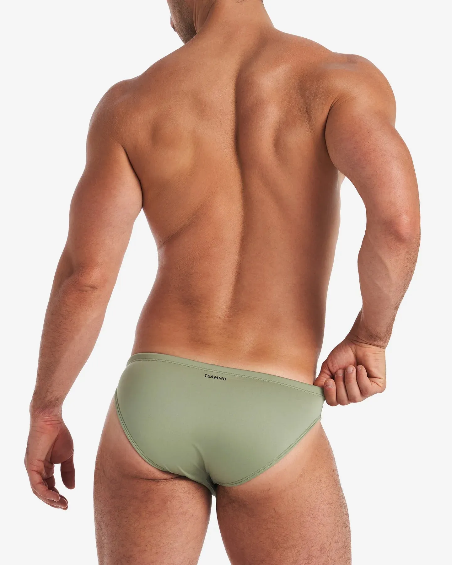 Teamm8 Bass swim brief army green